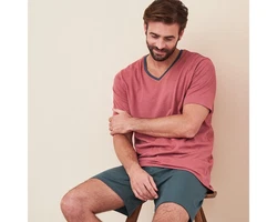 LIVING CRAFTS Schlafanzug CARL Rot