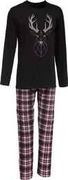Erwin Mller Pyjama Herren-Schlafanzug Single-Jersey Karo