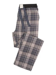 Phil & Co. Schlafanzug FLANELL Pyjamahose Grau/Beige/Lila/Braun