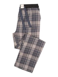 Phil & Co. Schlafanzug FLANELL Pyjamahose Grau/Beige/Lila/Braun