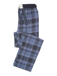 Phil & Co. Schlafanzug FLANELL Pyjamahose Blau/Grau/Dunkelblau/Hellblau