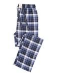 Phil & Co. Schlafanzug FLANELL Pyjamahose Blau/Hellblau/Dunkelblau/Lila