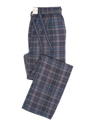 Phil & Co. Schlafanzug FLANELL Pyjamahose Hellblau/Dunkelblau/Blau