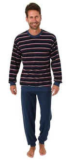 Normann Pyjama Herren lang Schlafanzug 