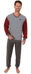 Normann Pyjama Herren Frottee Schlafanzug mit Bündchen (291) 291 13 575
