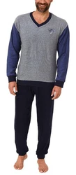 Normann Pyjama Herren Frottee Schlafanzug mit Bündchen (291) 291 13 575