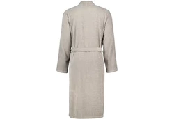 Caw Herrenbademantel Kimono Kragen Braun/Beige/Khaki/Grau