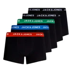 JACK & JONES Boxershorts 'Lee' Dunkelgrün/Schwarz/Grün