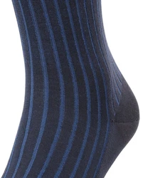 FALKE Kniestrümpfe Shadow Dunkelblau/Blau