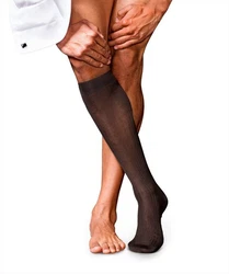 FALKE Kniestrümpfe No. 10 Pure Fil d'Écosse 