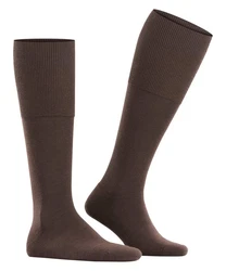 FALKE Kniestrümpfe Airport Plus (1-Paar) Dunkelbraun/Khaki