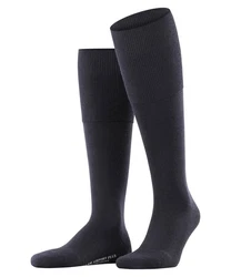 FALKE Kniestrümpfe Airport Plus (1-Paar) Schwarz/Dunkelblau/Blau