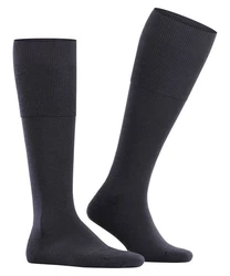 FALKE Kniestrümpfe Airport Plus (1-Paar) Schwarz/Dunkelblau/Blau