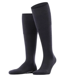 FALKE Kniestrümpfe Airport Plus (1-Paar) Schwarz/Dunkelblau/Blau