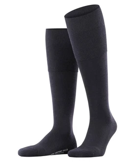 FALKE Kniestrümpfe Airport Plus (1-Paar) Schwarz/Dunkelblau/Blau