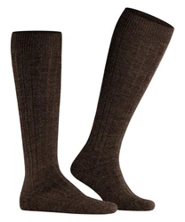 FALKE Teppich I.S. KH 3P Socke Dunkelbraun/Khaki/Dunkelgrün