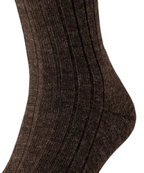 FALKE Teppich I.S. KH 3P Socke Dunkelbraun/Khaki/Dunkelgrün