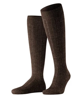 FALKE Teppich I.S. KH 3P Socke Dunkelbraun/Khaki/Dunkelgrün
