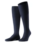 FALKE Kniestrümpfe Bristol Pure Dunkelblau/Blau