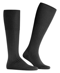 FALKE Kniestrümpfe Bristol Pure Schwarz