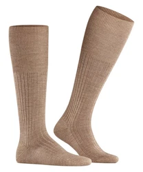 FALKE Kniestrümpfe Bristol Pure Beige/Khaki/Weiß