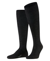 FALKE Kniestrümpfe Airport Schwarz/Grau/Dunkelgrau