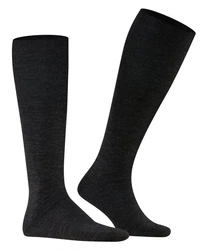 FALKE Kniestrümpfe Airport Schwarz/Grau/Dunkelgrau