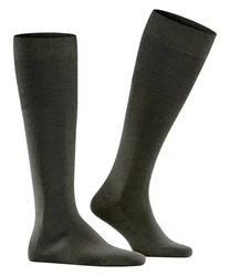 FALKE Kniestrümpfe Airport Dunkelgrün/Grün/Khaki