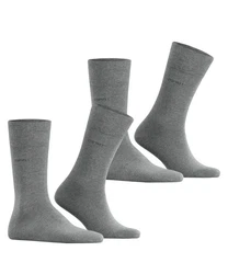 Esprit Socken Basic Easy 2-Pack mit druckfreiem Komfortbund Dunkelgrau/Grau/Hellgrau