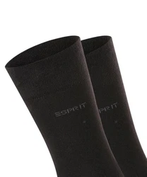 Esprit Socken Basic Easy 2-Pack mit druckfreiem Komfortbund 