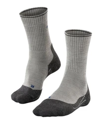 FALKE Wandersocken TK2 Explore Wool Silk  Hellgrau/Dunkelgrau/Grau/Beige