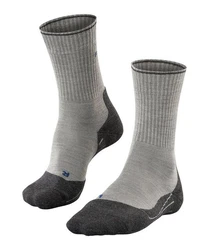 FALKE Wandersocken TK2 Explore Wool Silk  Hellgrau/Dunkelgrau/Grau/Beige
