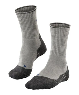 FALKE Wandersocken TK2 Explore Wool Silk  Hellgrau/Dunkelgrau/Grau/Beige