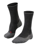 FALKE Wandersocken TK2 Explore Wool Silk  Schwarz/Dunkelgrau/Grau
