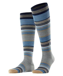 Kniestrmpfe Stripe (1-Paar) mit hohem Schurwoll-Anteil