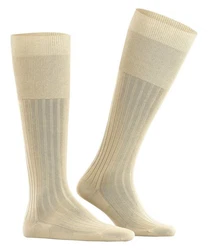 FALKE Kniestrümpfe Milano (1-Paar) Khaki/Beige/Weiß