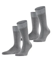 FALKE Socken 'Happy' Dunkelgrau/Grau/Hellgrau