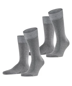 FALKE Socken 'Happy' Dunkelgrau/Grau/Hellgrau