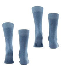 FALKE Socken 'Happy' Hellblau/Blau/Grau