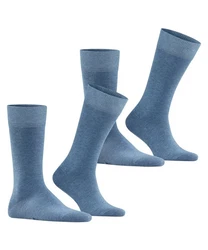 FALKE Socken 'Happy' Hellblau/Blau/Grau