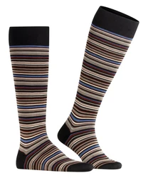FALKE Kniestrümpfe Microblock Mischfarben/Beige/Schwarz/Rot/Bordeaux