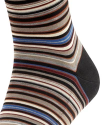FALKE Kniestrümpfe Microblock Mischfarben/Beige/Schwarz/Rot/Bordeaux