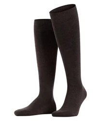 FALKE Kniestrümpfe Family Schwarz/Dunkelbraun
