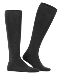 FALKE Kniestrümpfe Family Schwarz/Dunkelgrau/Grau