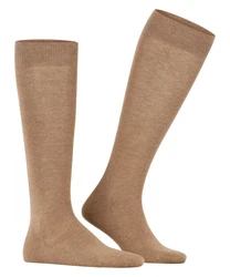FALKE Kniestrümpfe Family Khaki/Beige/Dunkelbraun