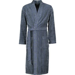 Caw Herrenbademantel Streifen 4854 Kimono Velours, Kimono, 100% Baumwolle