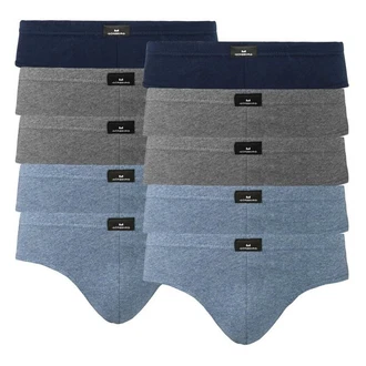 GTZBURG Slip Brief mit Logo am Bund Dunkelblau/Grau/Blau/Hellblau GTZBURG Slip Brief mit Logo am Bund Dunkelblau/Grau/Blau/Hellblau