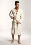 grace grand spa Bademantel Kimono Weiß/Khaki/Beige/Creme