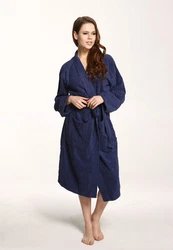 grace grand spa Bademantel Kimono Dunkelblau/Blau/Pastell