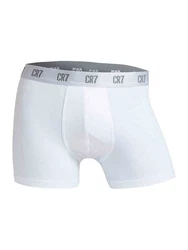 CR7 Retro Pants Herren Boxershorts Trunks Multipack Weiß/Creme